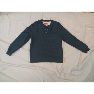 Coleman Men's Long-Sleeve Sherpa Lined Waffle Henley Shirt Charcoal Gray M